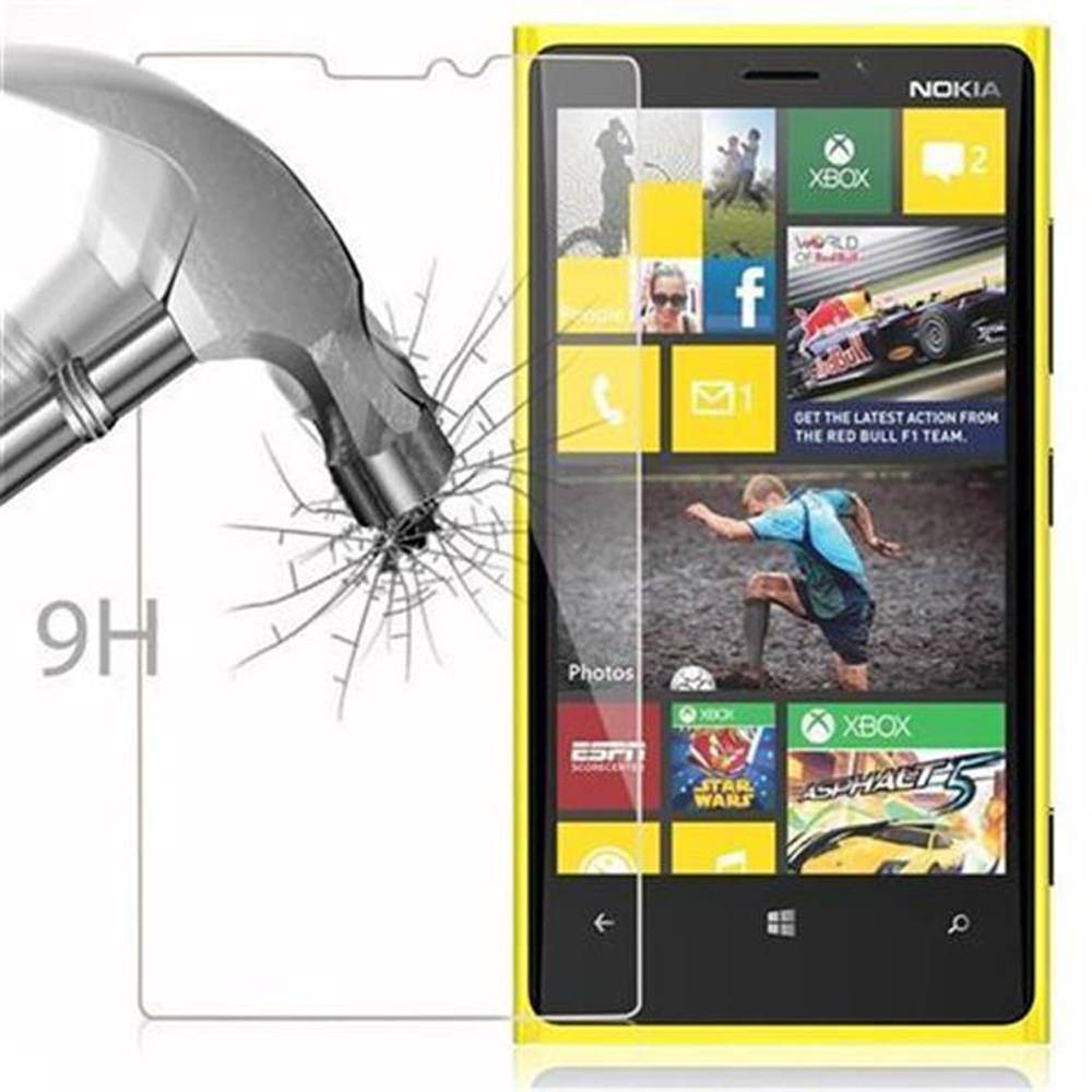 Cadorabo Panzer Folie für Nokia Lumia 920 Schutzfolie in Transparent Gehärtetes Tempered Display-Schutzglas