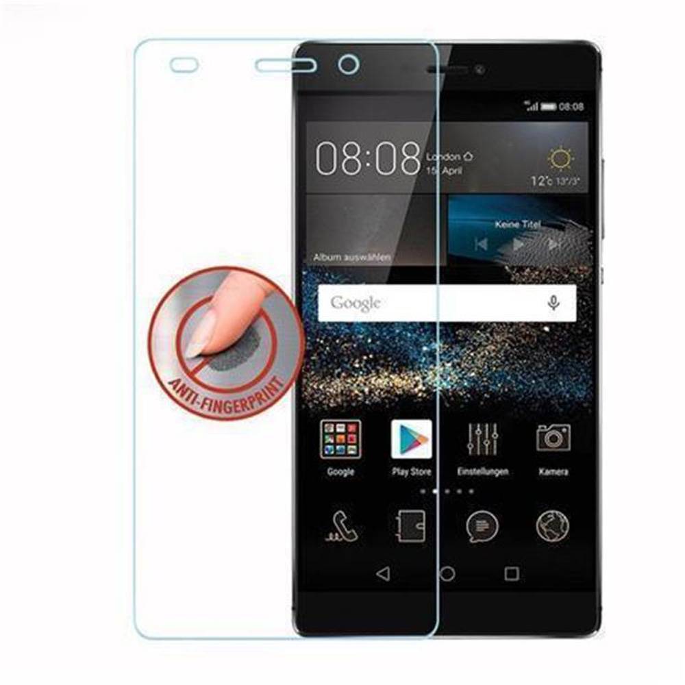 Cadorabo Panzer Folie für Huawei P8 Schutzfolie in Transparent Gehärtetes Tempered Display-Schutzglas