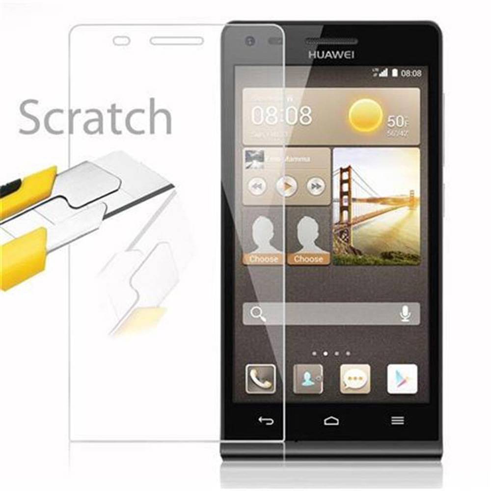 Cadorabo Panzer Folie für Huawei G6 Schutzfolie in Transparent Gehärtetes Tempered Display-Schutzglas