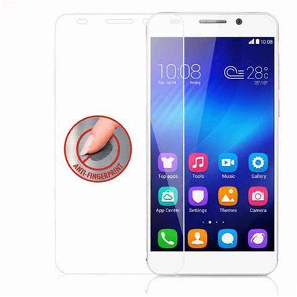 Cadorabo Panzer Folie für Honor 6 Schutzfolie in Transparent Gehärtetes Tempered Display-Schutzglas