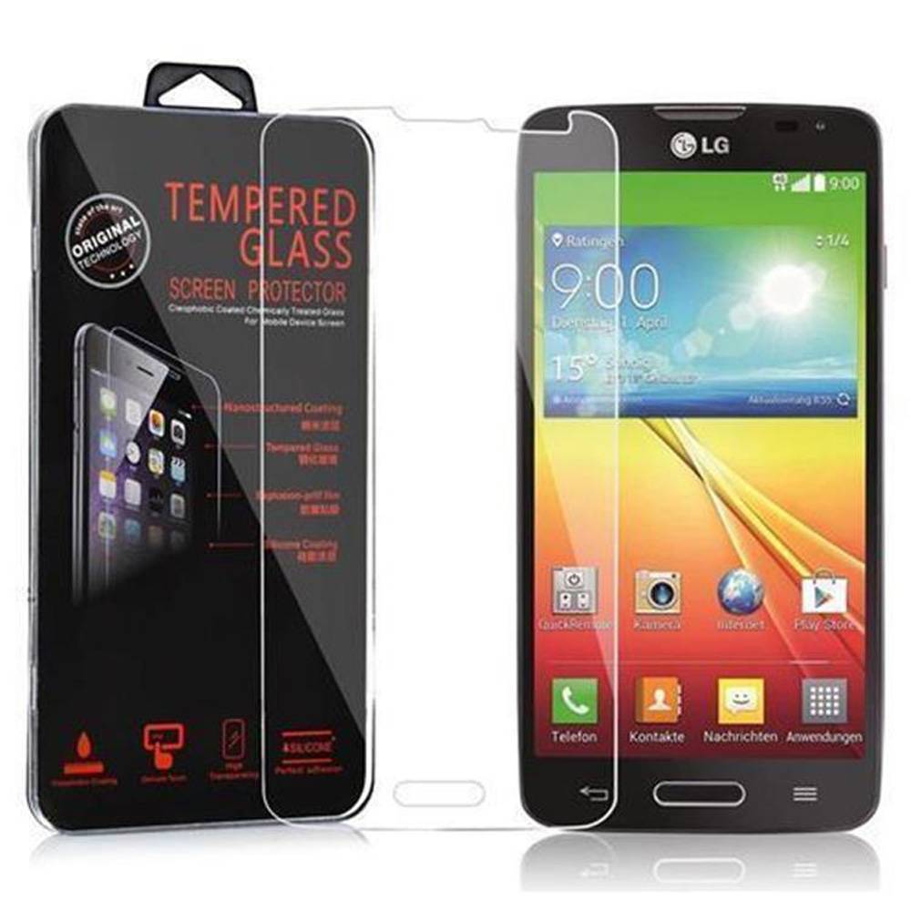 Cadorabo Panzer Folie für LG L90 (1.SIM) Schutzfolie in Transparent Gehärtetes Tempered Display-Schutzglas