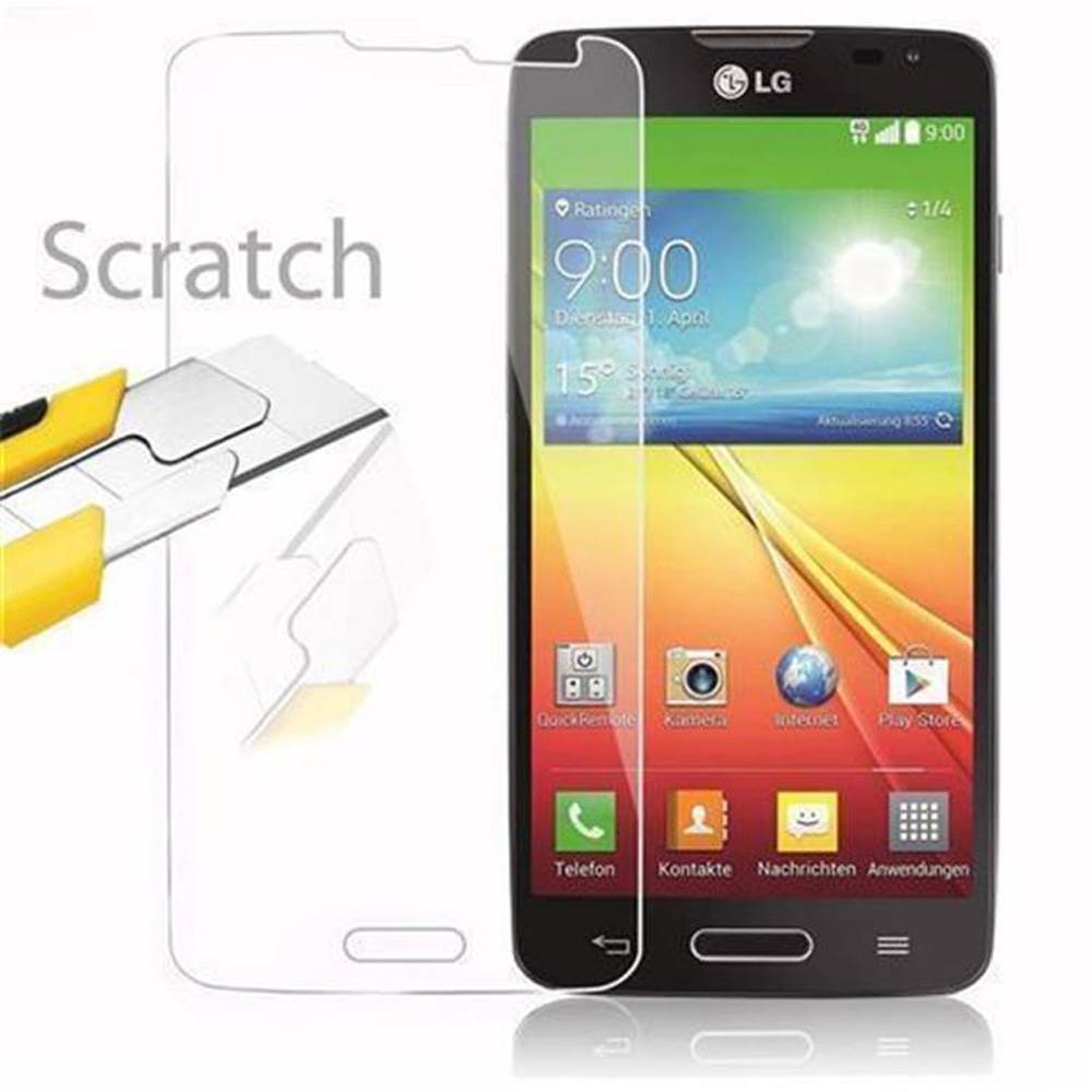 Cadorabo Panzer Folie für LG L90 (1.SIM) Schutzfolie in Transparent Gehärtetes Tempered Display-Schutzglas