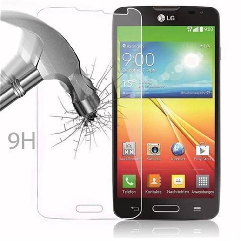 Cadorabo Panzer Folie für LG L90 (1.SIM) Schutzfolie in Transparent Gehärtetes Tempered Display-Schutzglas