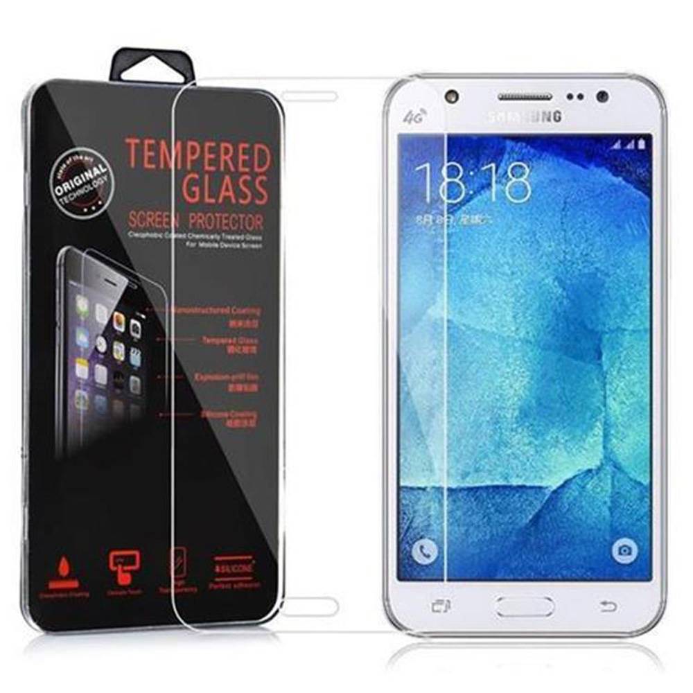 Cadorabo Panzer Folie für Samsung Galaxy J5 Schutzfolie in Transparent Gehärtetes Tempered Display-Schutzglas