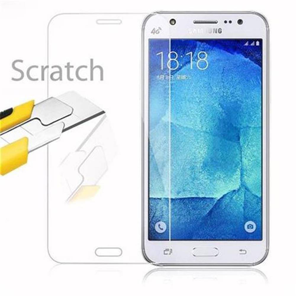 Cadorabo Panzer Folie für Samsung Galaxy J5 Schutzfolie in Transparent Gehärtetes Tempered Display-Schutzglas