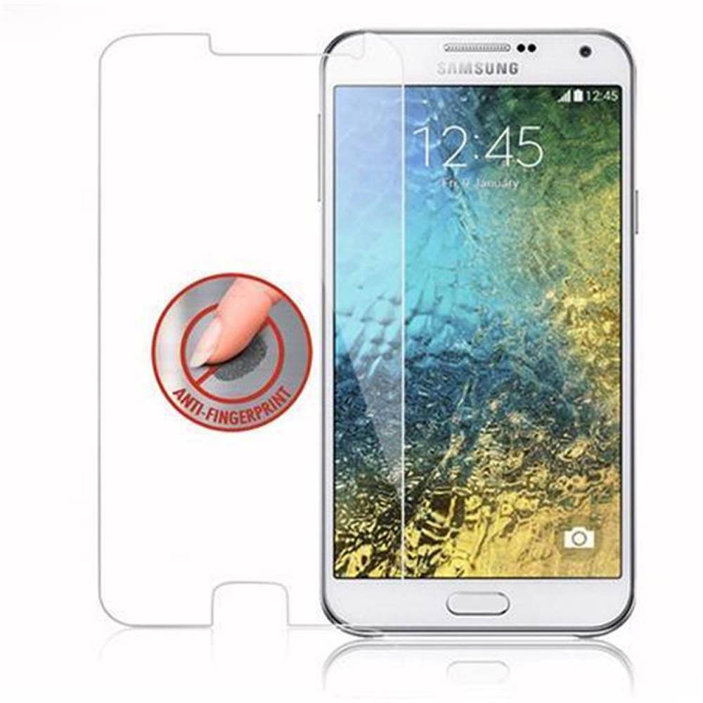Cadorabo Panzer Folie für Samsung Galaxy E5 Schutzfolie in Transparent Gehärtetes Tempered Display-Schutzglas