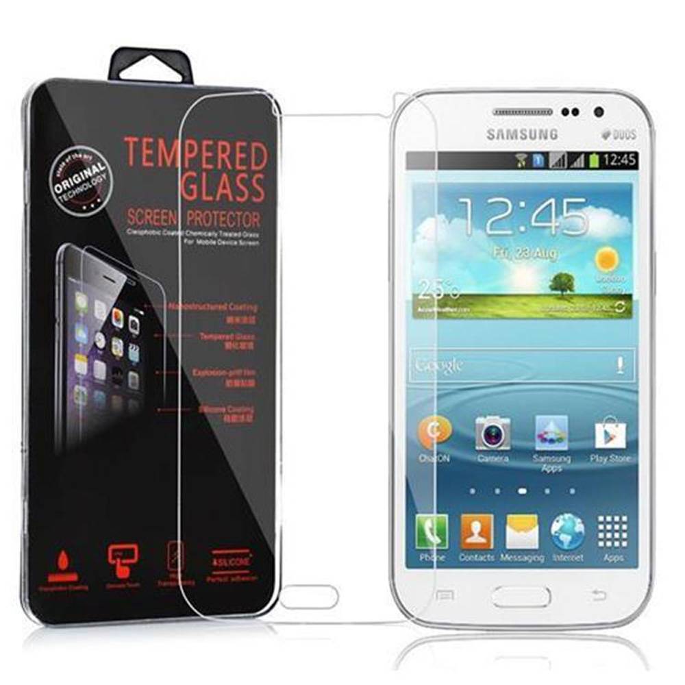 Cadorabo Panzer Folie für Samsung Galaxy WIN Schutzfolie in Transparent Gehärtetes Tempered Display-Schutzglas