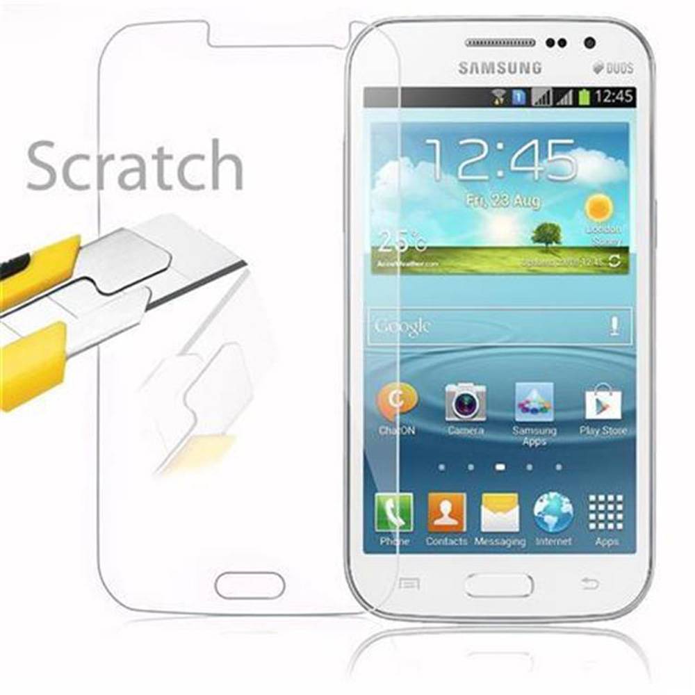 Cadorabo Panzer Folie für Samsung Galaxy WIN Schutzfolie in Transparent Gehärtetes Tempered Display-Schutzglas