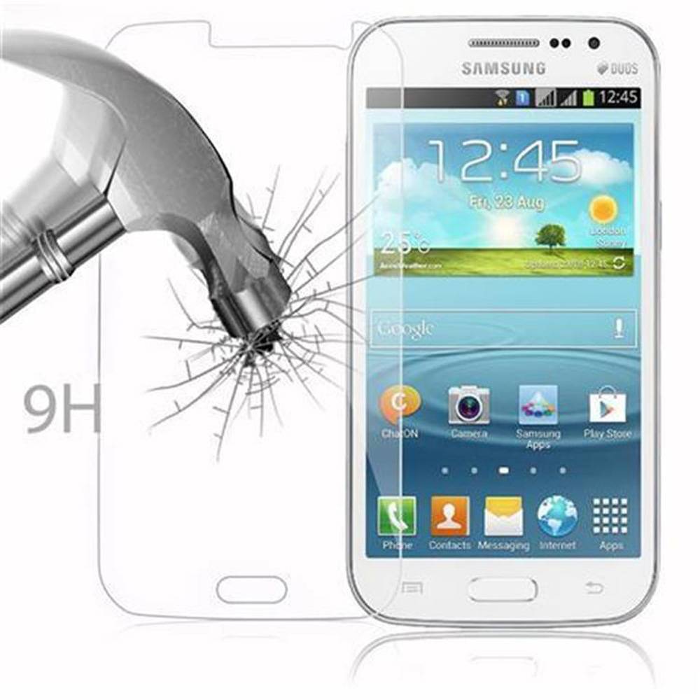 Cadorabo Panzer Folie für Samsung Galaxy WIN Schutzfolie in Transparent Gehärtetes Tempered Display-Schutzglas