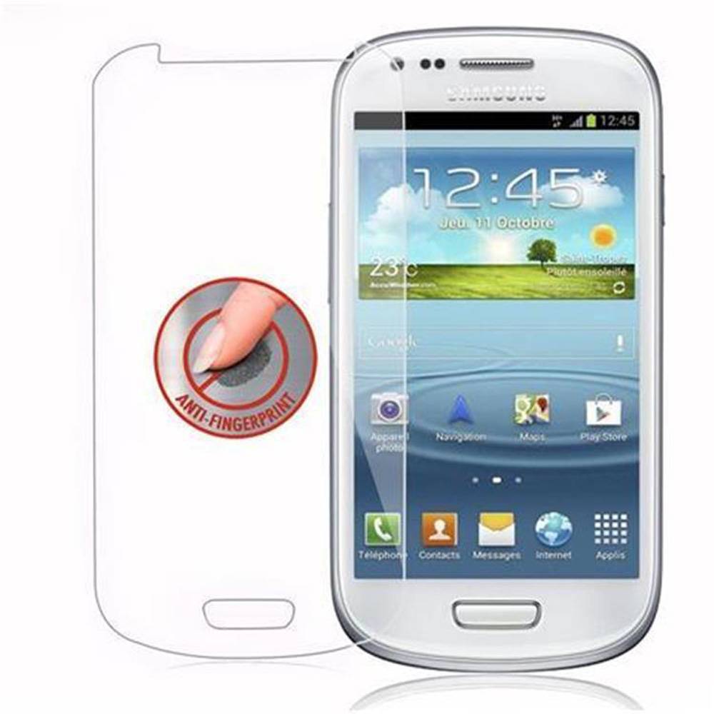 Cadorabo Panzer Folie für Samsung Galaxy S3 MINI Schutzfolie in Transparent Gehärtetes Tempered Display-Schutzglas
