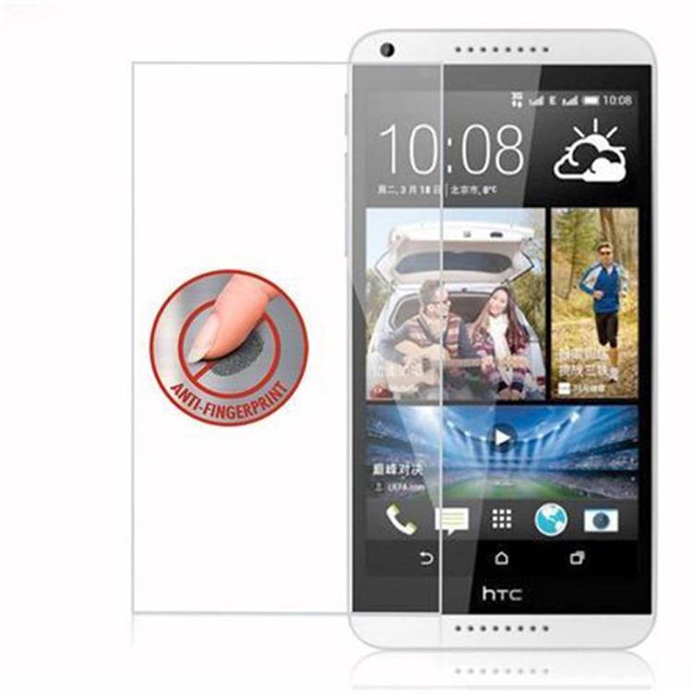 Cadorabo Panzer Folie für HTC Desire 816 Schutzfolie in Transparent Gehärtetes Tempered Display-Schutzglas