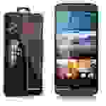 Cadorabo Panzer Folie für HTC ONE M9 (3.Gen.) Schutzfolie in Transparent Gehärtetes Tempered Display-Schutzglas