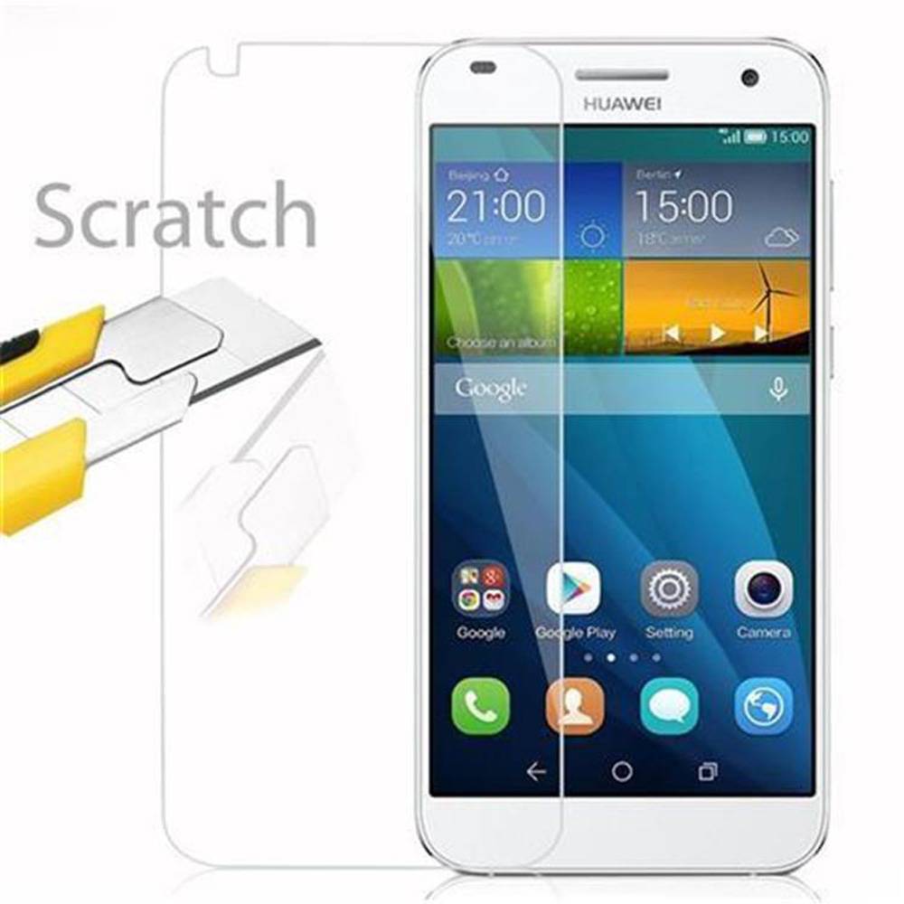 Cadorabo Panzer Folie für Huawei G7 Schutzfolie in Transparent Gehärtetes Tempered Display-Schutzglas