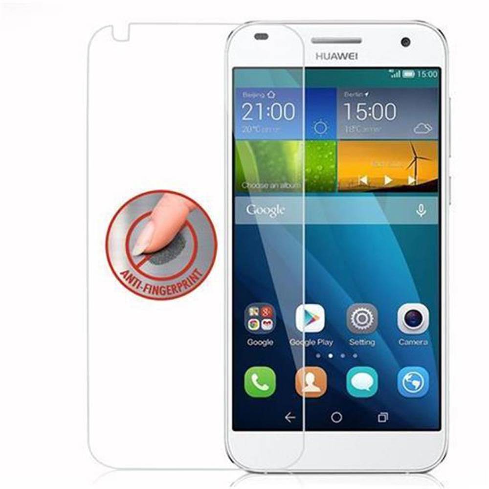 Cadorabo Panzer Folie für Huawei G7 Schutzfolie in Transparent Gehärtetes Tempered Display-Schutzglas