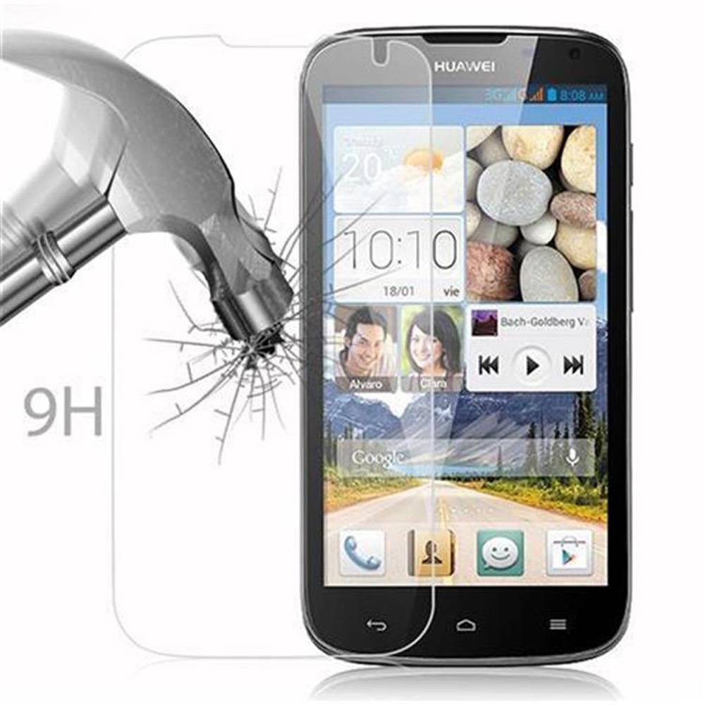Cadorabo Panzer Folie für Huawei Ascend G610 Schutzfolie in Transparent Gehärtetes Tempered Display-Schutzglas