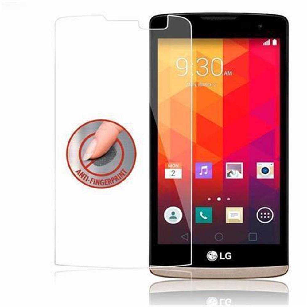 Cadorabo Panzer Folie für LG LEON Schutzfolie in Transparent Gehärtetes Tempered Display-Schutzglas