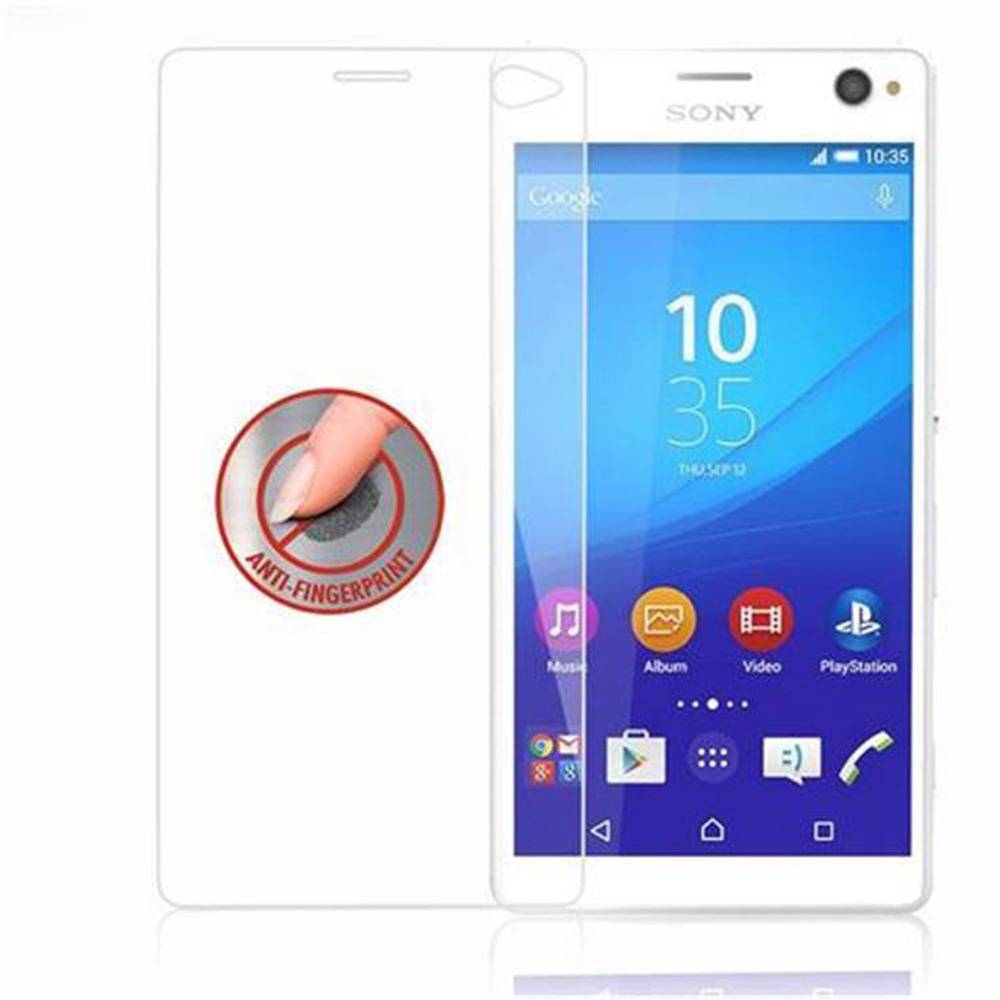Cadorabo Panzer Folie für Sony Xperia C4 Schutzfolie in Transparent Gehärtetes Tempered Display-Schutzglas
