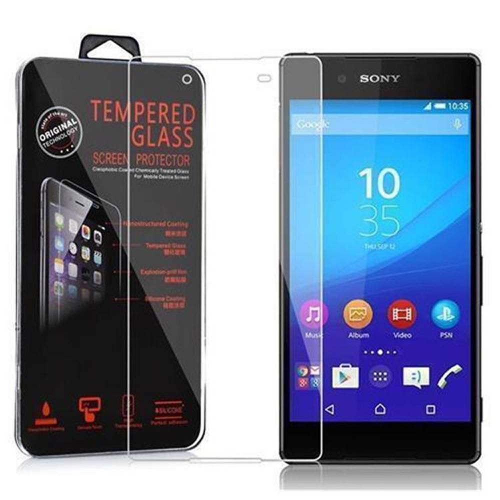 Cadorabo Panzer Folie für Sony Xperia Z4 Schutzfolie in Transparent Gehärtetes Tempered Display-Schutzglas