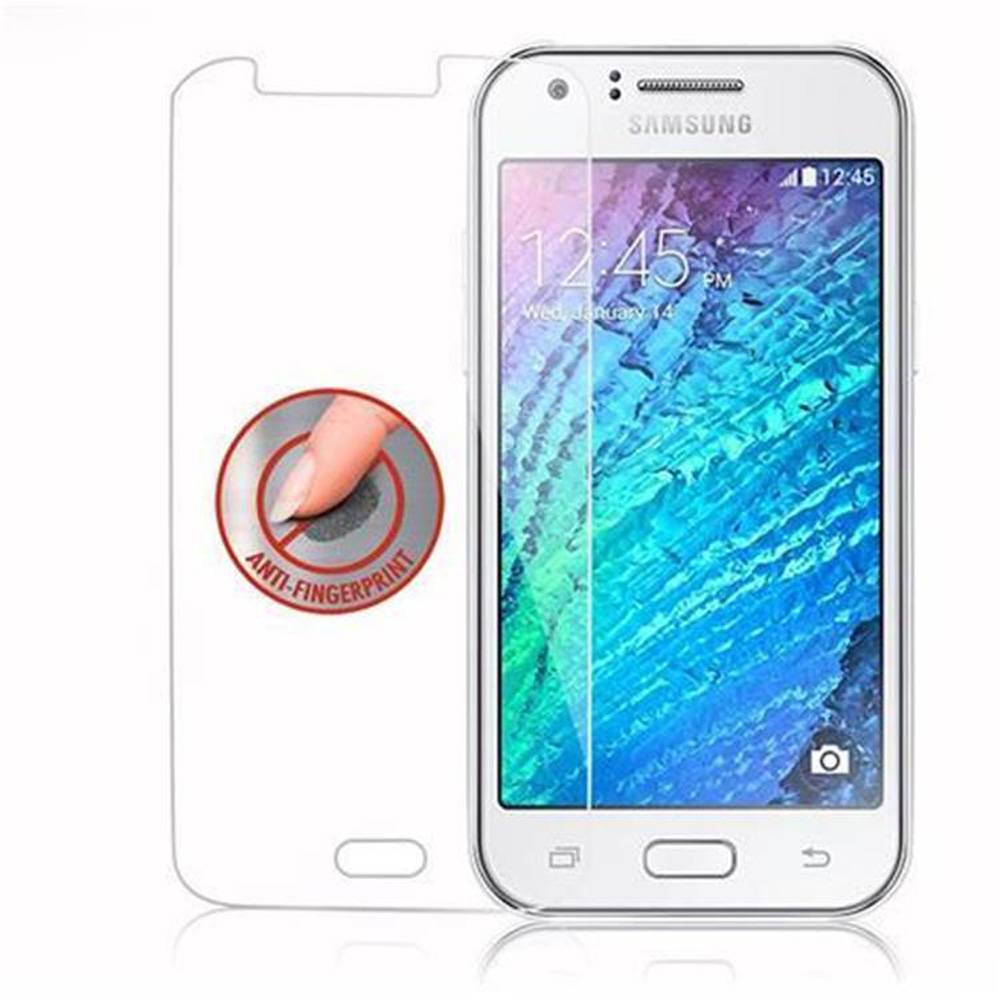 Cadorabo Panzer Folie für Samsung Galaxy J1 Schutzfolie in Transparent Gehärtetes Tempered Display-Schutzglas