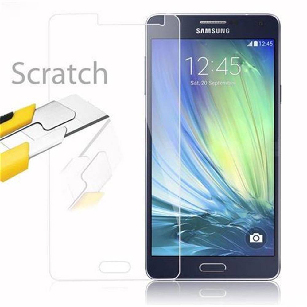 Cadorabo Panzer Folie für Samsung Galaxy A7 2015 Schutzfolie in Transparent Gehärtetes Tempered Display-Schutzglas