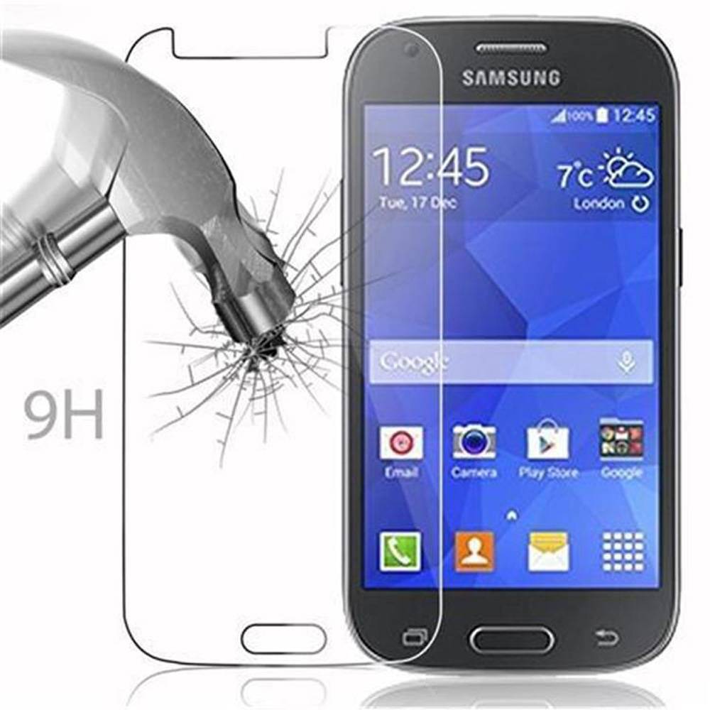Cadorabo Panzer Folie für Samsung Galaxy ACE 4 Schutzfolie in Transparent Gehärtetes Tempered Display-Schutzglas