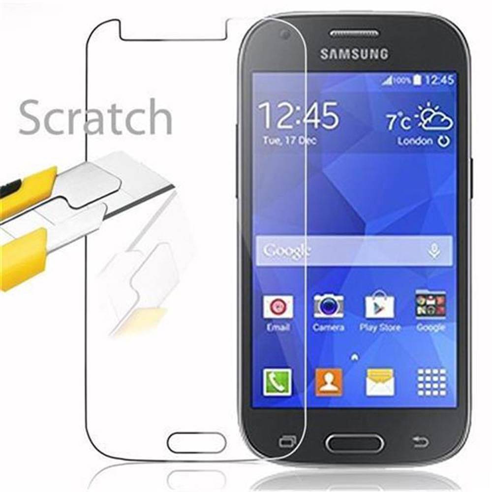 Cadorabo Panzer Folie für Samsung Galaxy ACE 4 Schutzfolie in Transparent Gehärtetes Tempered Display-Schutzglas