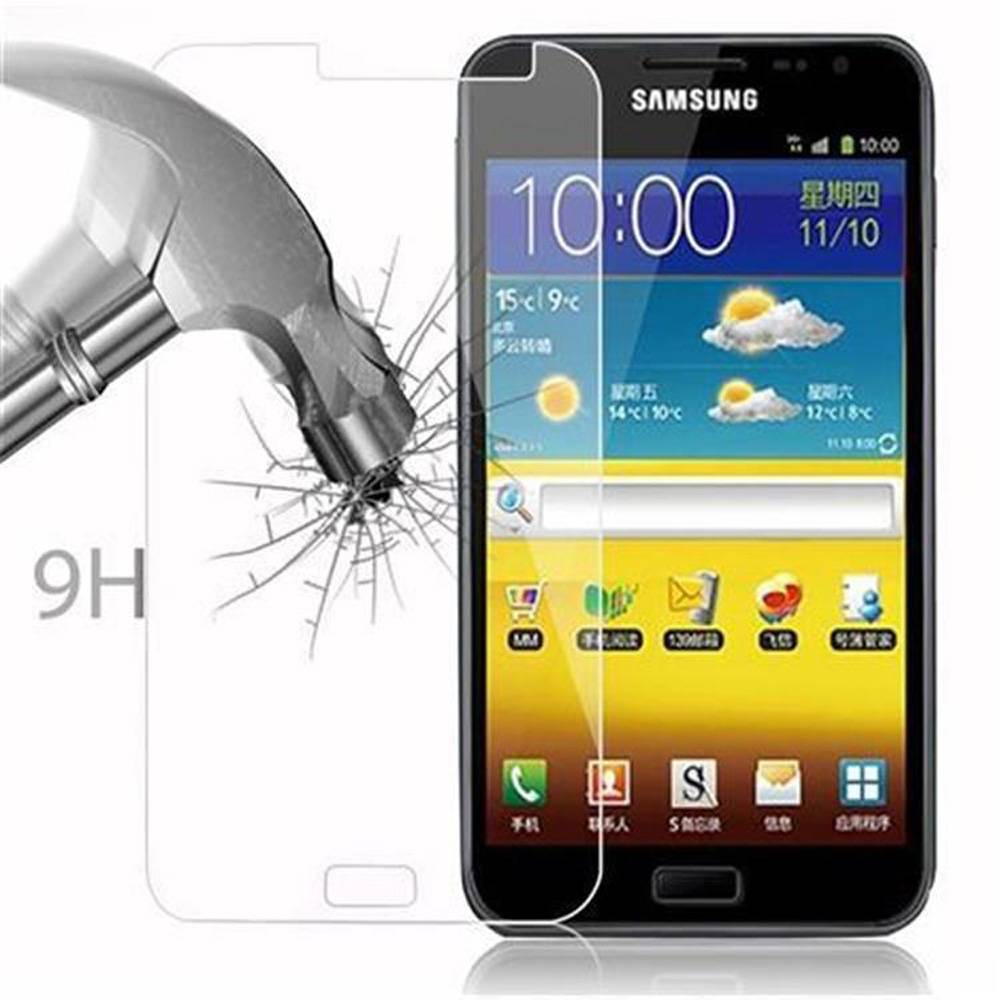 Cadorabo Panzer Folie für Samsung Galaxy NOTE Schutzfolie in Transparent Gehärtetes Tempered Display-Schutzglas
