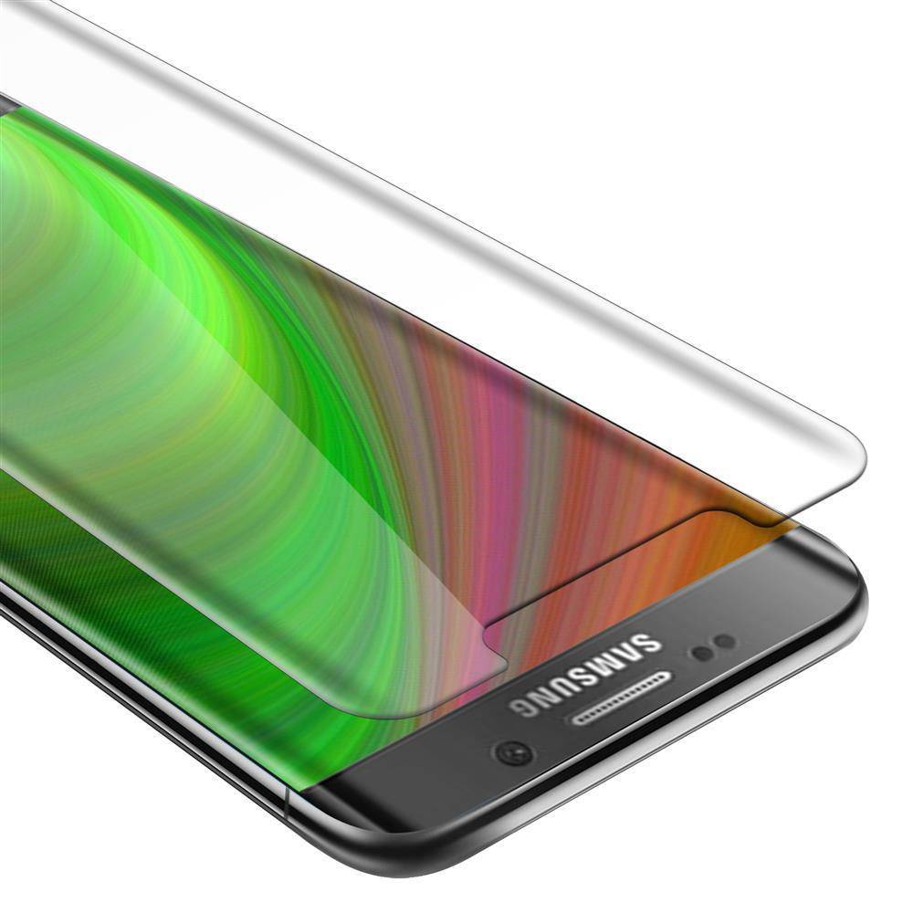 Cadorabo Panzer Folie für Samsung Galaxy S6 EDGE Schutzfolie in Transparent Gehärtetes Tempered Display-Schutzglas