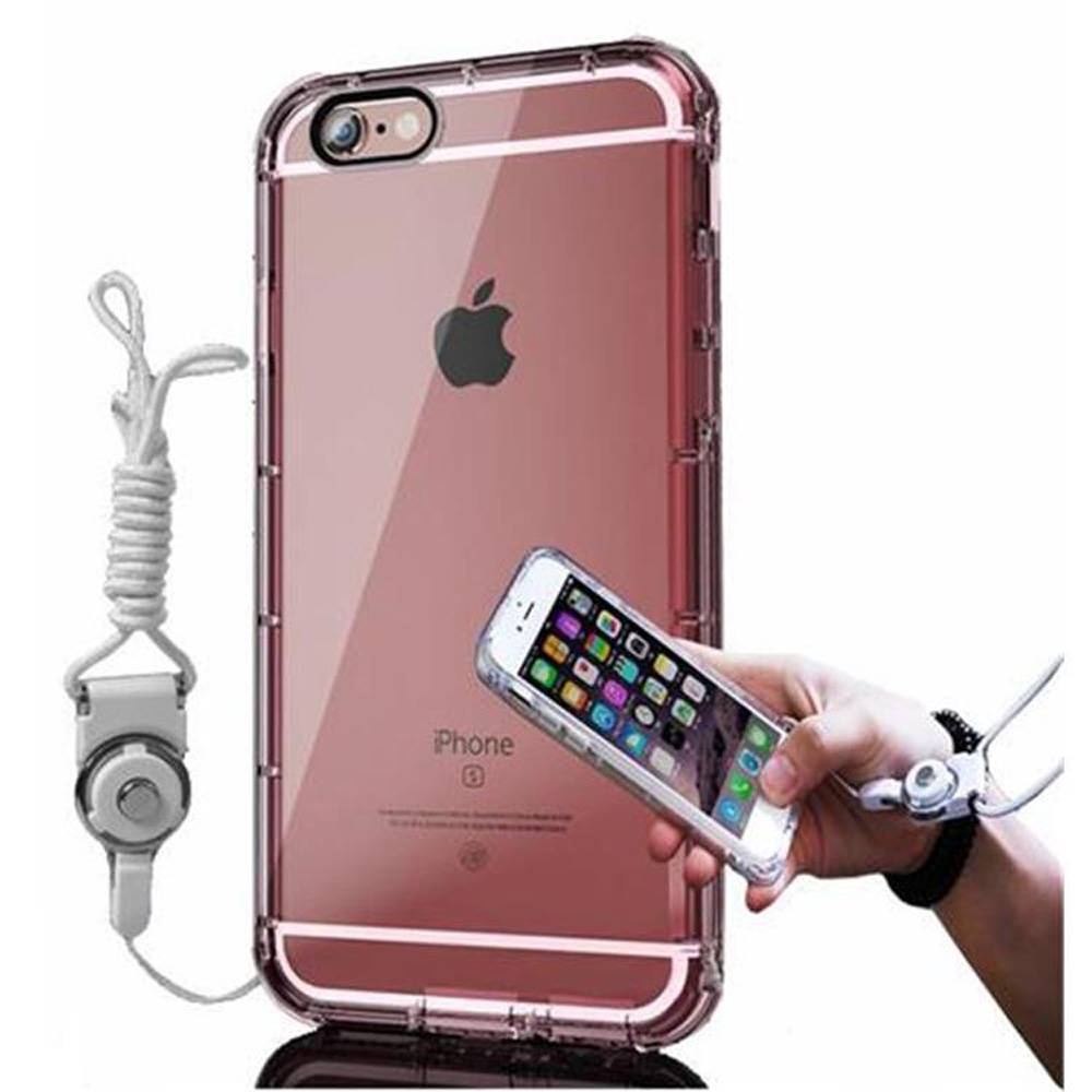 Cadorabo Hülle für Apple iPhone 6 / 6S Schutzhülle in Rosa Cover Case Handyhülle Etui TPU Silikon