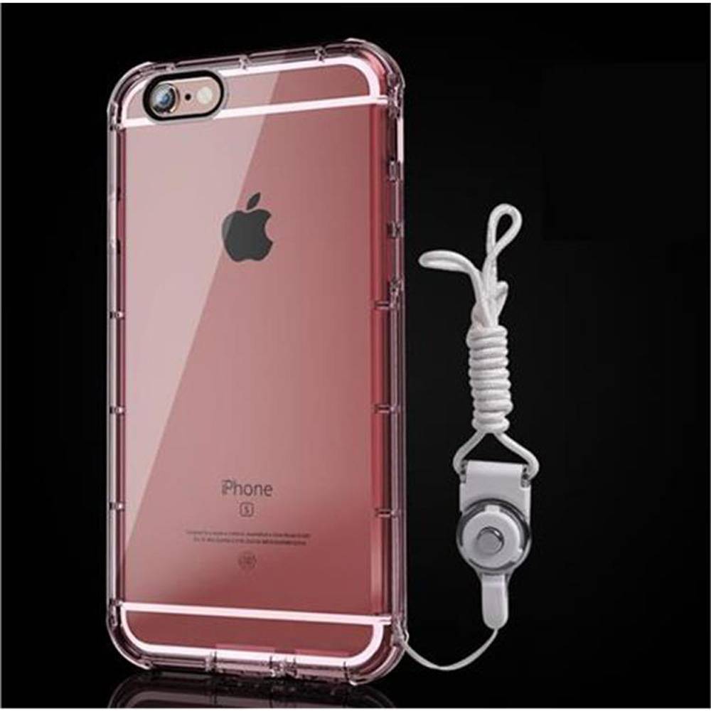 Cadorabo Hülle für Apple iPhone 6 / 6S Schutzhülle in Rosa Cover Case Handyhülle Etui TPU Silikon