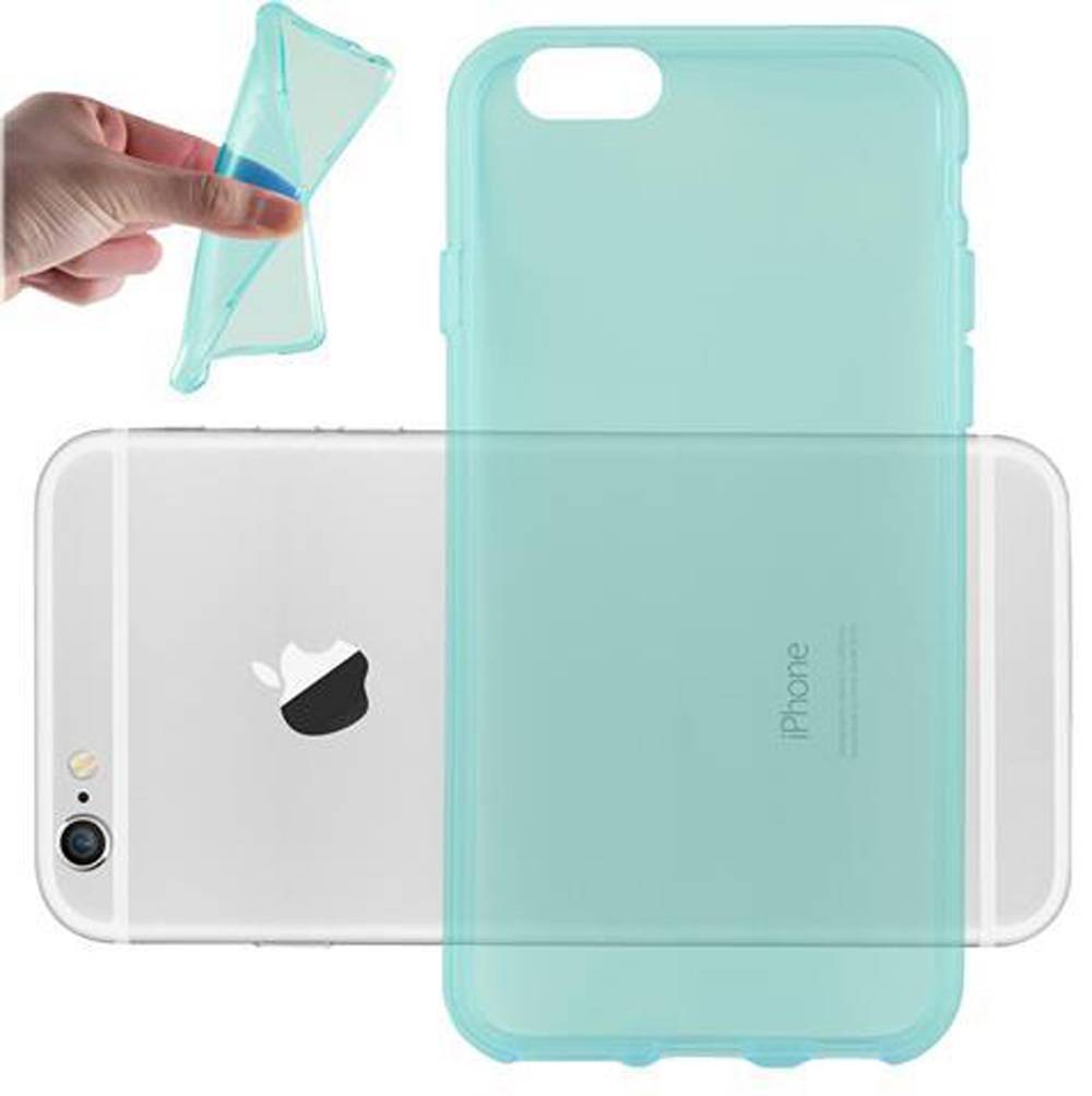 Cadorabo Hülle für Apple iPhone 6 / 6S Schutz Hülle in Blau Schutzhülle TPU Silikon Cover Etui Case