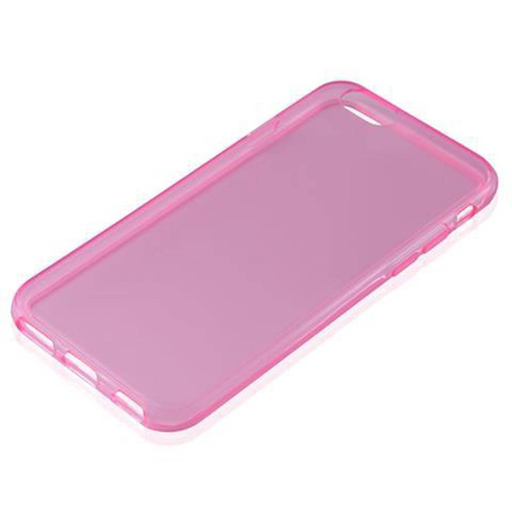 Cadorabo Hülle für Apple iPhone 6 / 6S Schutz Hülle in Pink Schutzhülle TPU Silikon Cover Etui Case