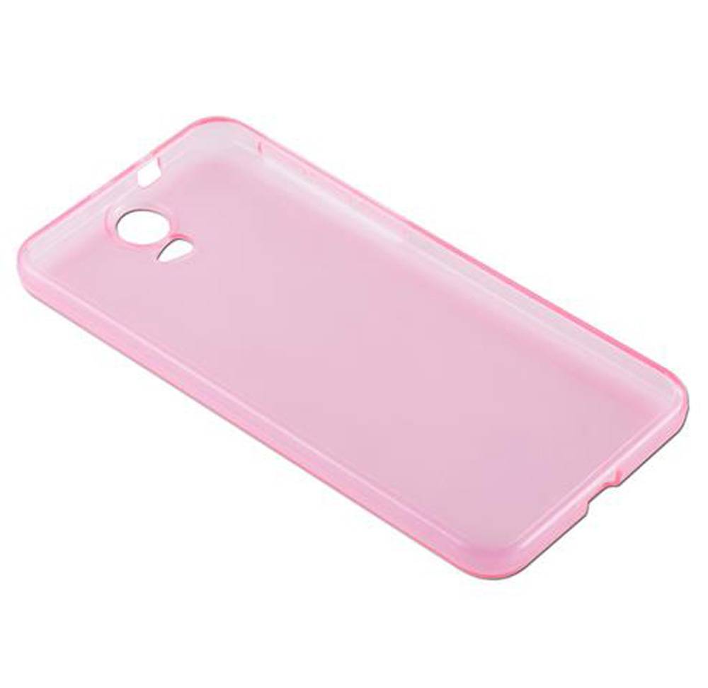 Cadorabo Hülle für HTC ONE E9 Schutz Hülle in Pink Schutzhülle TPU Silikon Cover Etui Case