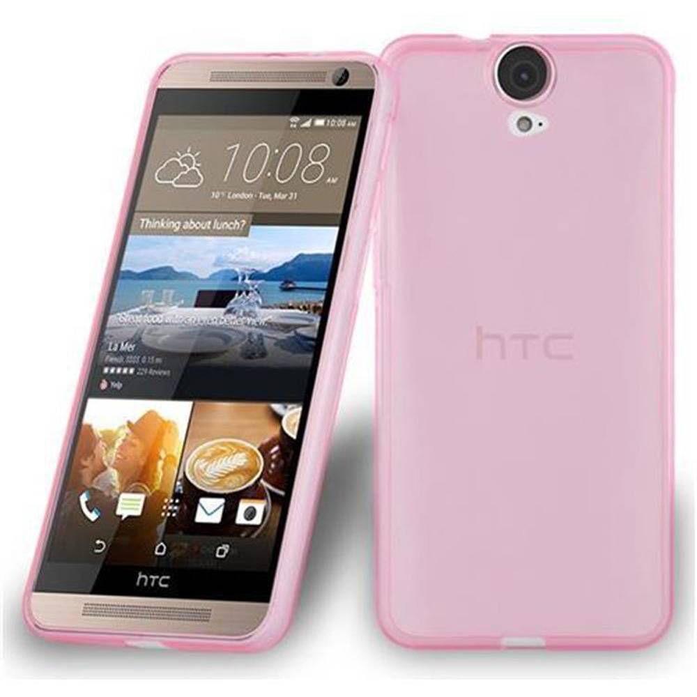 Cadorabo Hülle für HTC ONE E9 Schutz Hülle in Pink Schutzhülle TPU Silikon Cover Etui Case