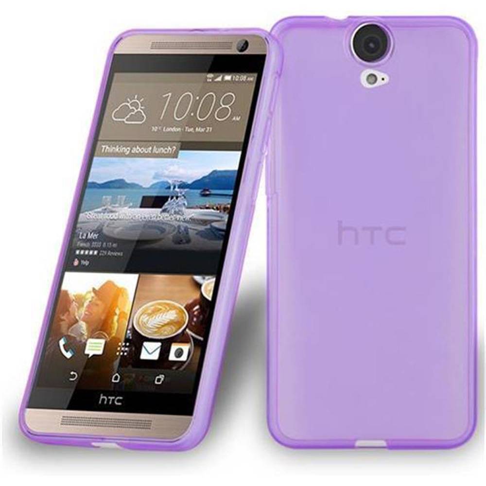 Cadorabo Hülle für HTC ONE E9 Schutz Hülle in Lila Schutzhülle TPU Silikon Cover Etui Case