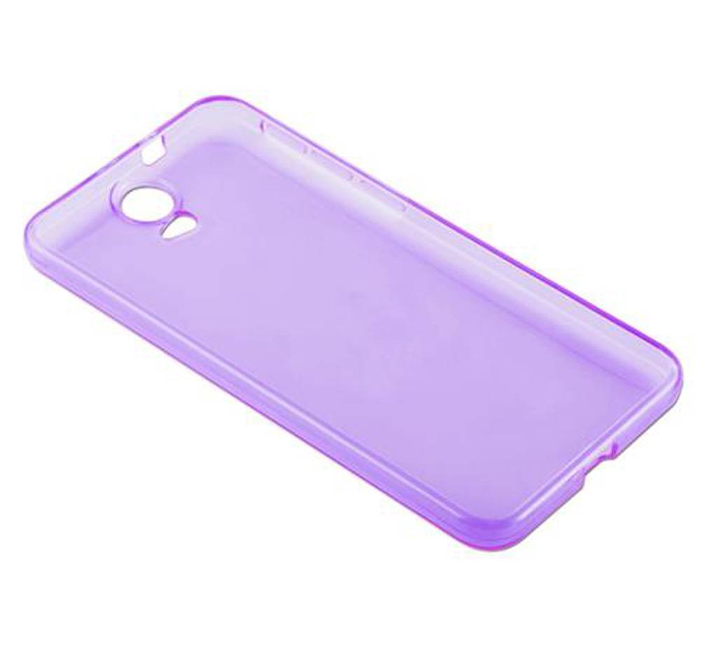 Cadorabo Hülle für HTC ONE E9 Schutz Hülle in Lila Schutzhülle TPU Silikon Cover Etui Case