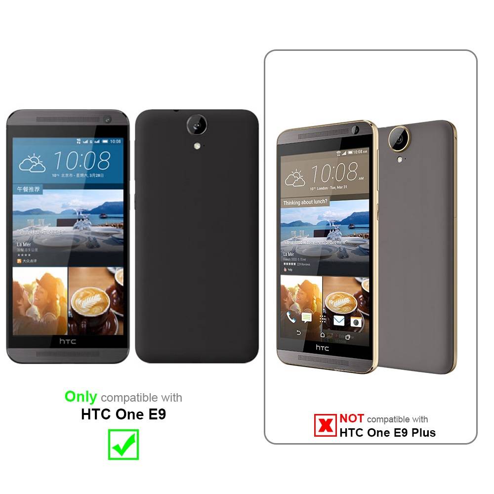 Cadorabo Hülle für HTC ONE E9 Schutz Hülle in Lila Schutzhülle TPU Silikon Cover Etui Case