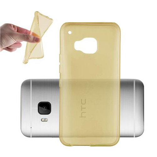 Cadorabo Hülle für HTC ONE M9 Schutz Hülle in Gelb Schutzhülle TPU Silikon Cover Etui Case