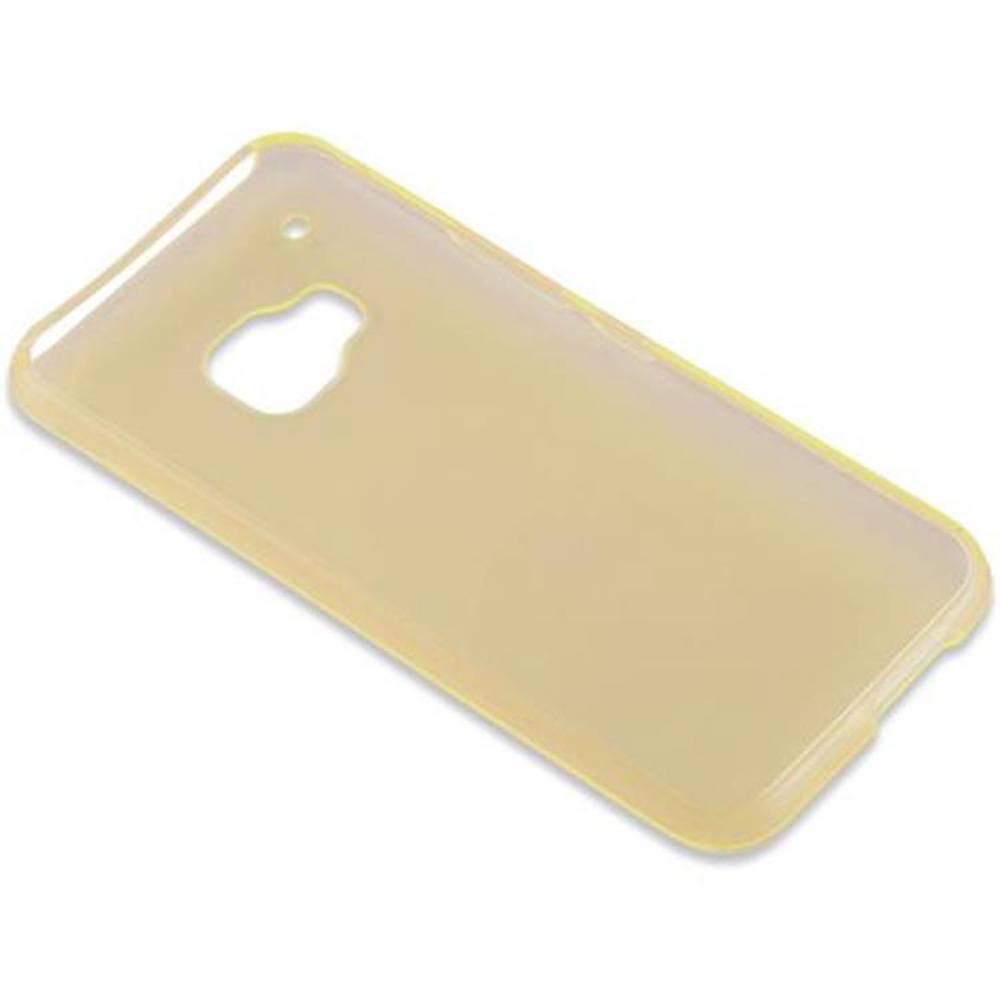 Cadorabo Hülle für HTC ONE M9 Schutz Hülle in Gelb Schutzhülle TPU Silikon Cover Etui Case