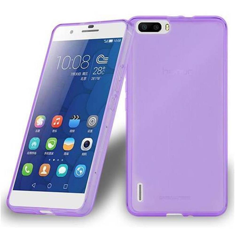 Cadorabo Hülle für Honor 6 PLUS Schutz Hülle in Lila Schutzhülle TPU Silikon Cover Etui Case