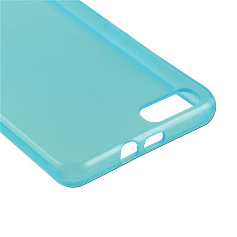 Cadorabo Hülle für Honor 6 PLUS Schutz Hülle in Blau Schutzhülle TPU Silikon Cover Etui Case