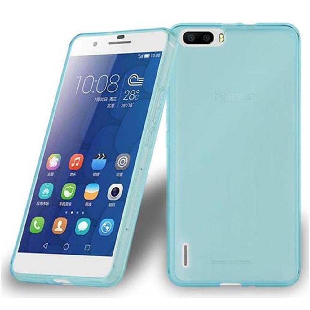 Cadorabo Hülle für Honor 6 PLUS Schutz Hülle in Blau Schutzhülle TPU Silikon Cover Etui Case