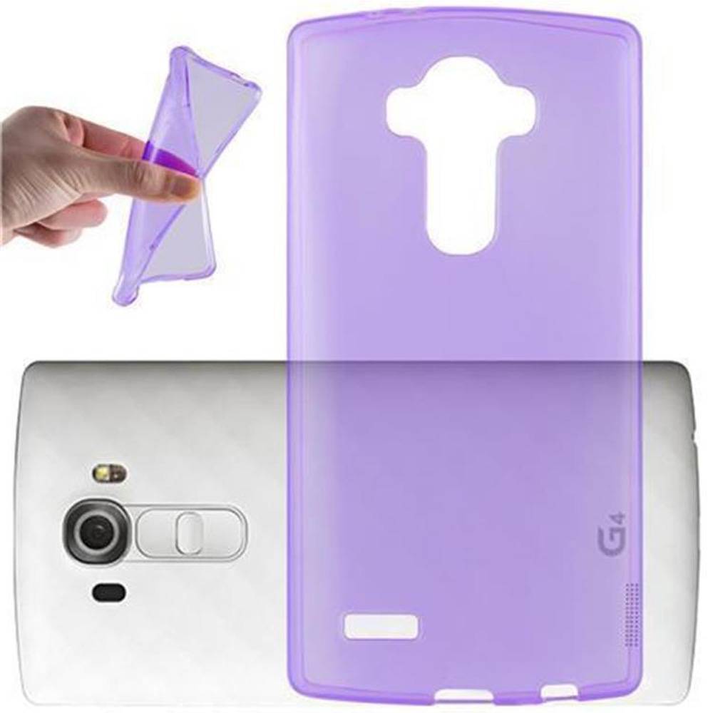 Cadorabo Hülle für LG G4 PRO Schutz Hülle in Lila Schutzhülle TPU Silikon Cover Etui Case
