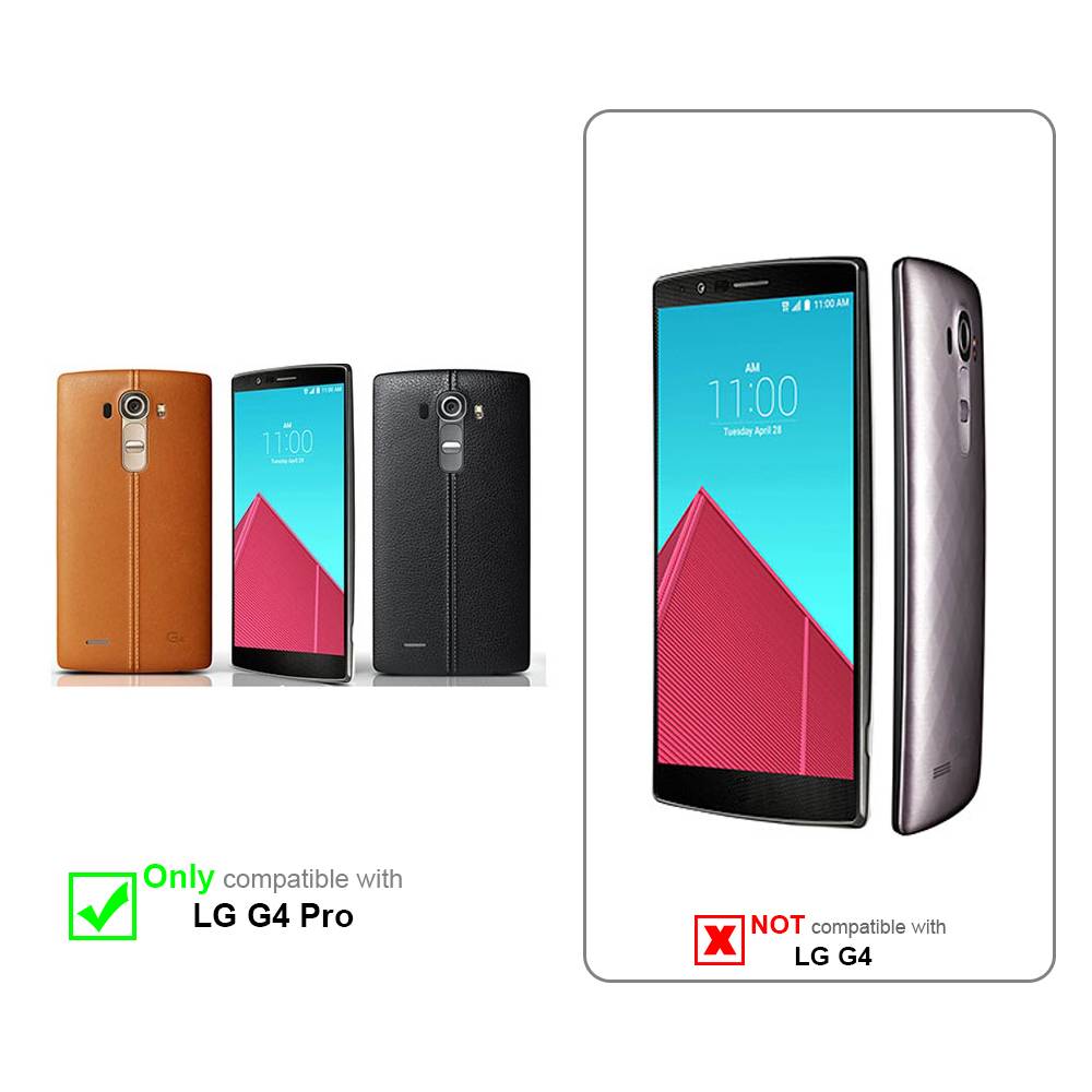 Cadorabo Hülle für LG G4 PRO Schutz Hülle in Lila Schutzhülle TPU Silikon Cover Etui Case