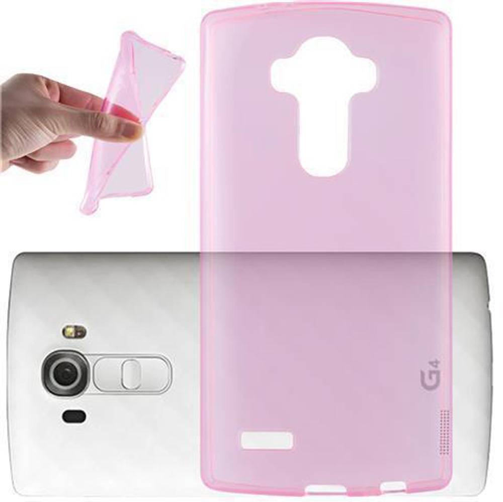 Cadorabo Hülle für LG G4 PRO Schutz Hülle in Pink Schutzhülle TPU Silikon Cover Etui Case