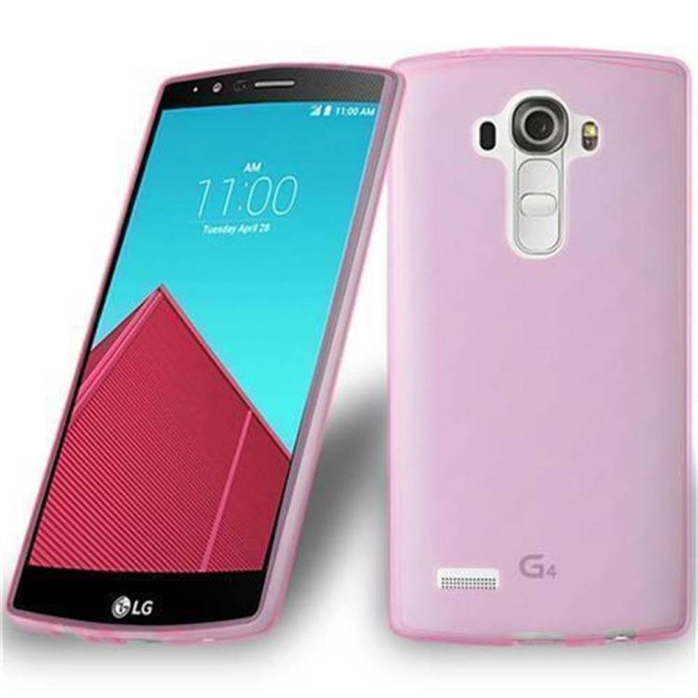 Cadorabo Hülle für LG G4 PRO Schutz Hülle in Pink Schutzhülle TPU Silikon Cover Etui Case