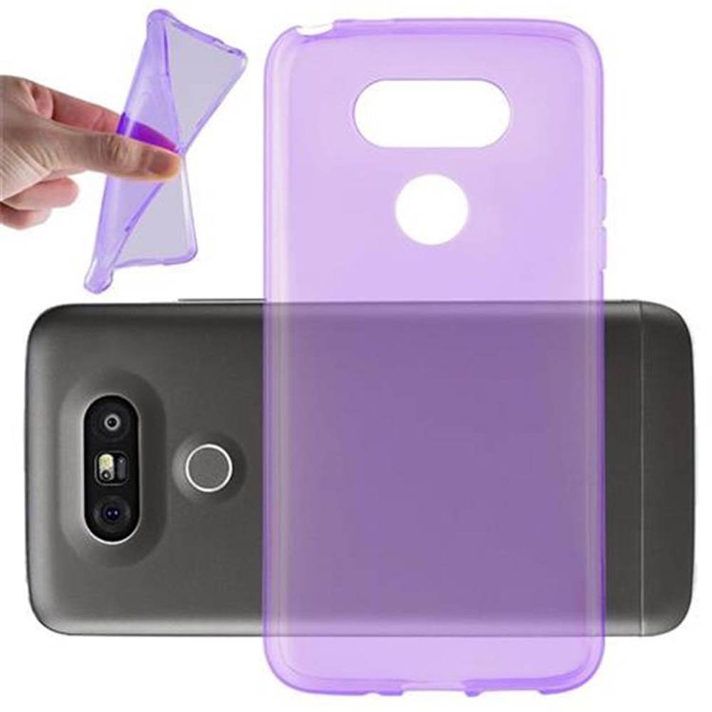 Cadorabo Hülle für LG G5 Schutz Hülle in Lila Schutzhülle TPU Silikon Cover Etui Case