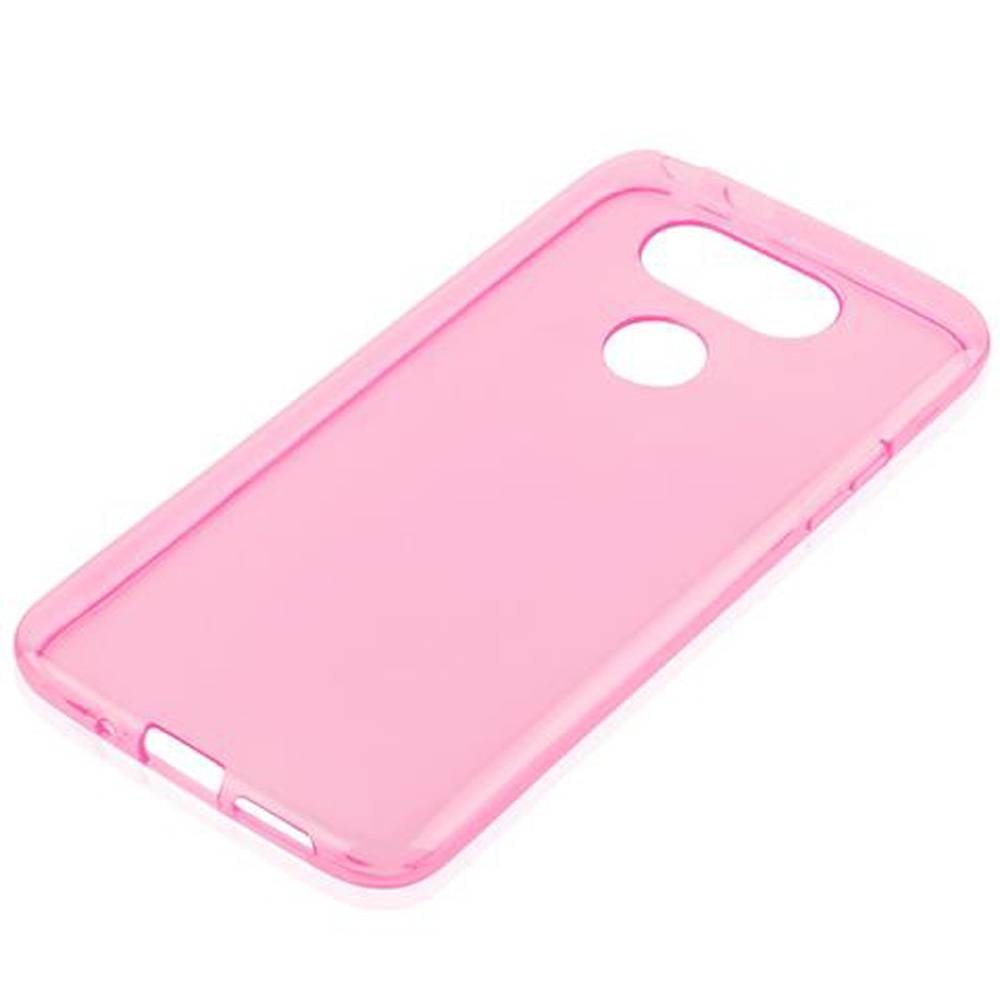 Cadorabo Hülle für LG G5 Schutz Hülle in Pink Schutzhülle TPU Silikon Cover Etui Case