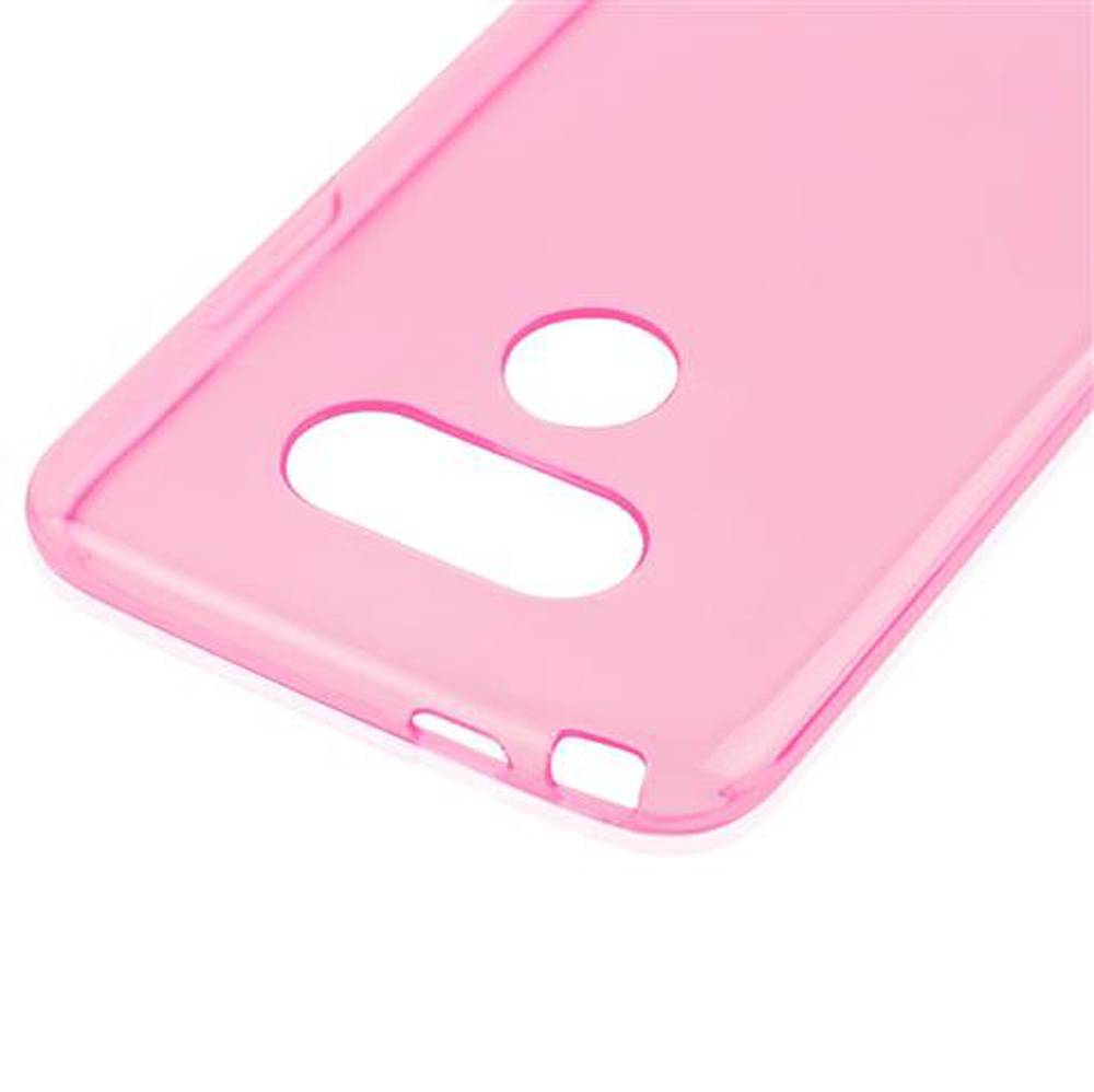 Cadorabo Hülle für LG G5 Schutz Hülle in Pink Schutzhülle TPU Silikon Cover Etui Case