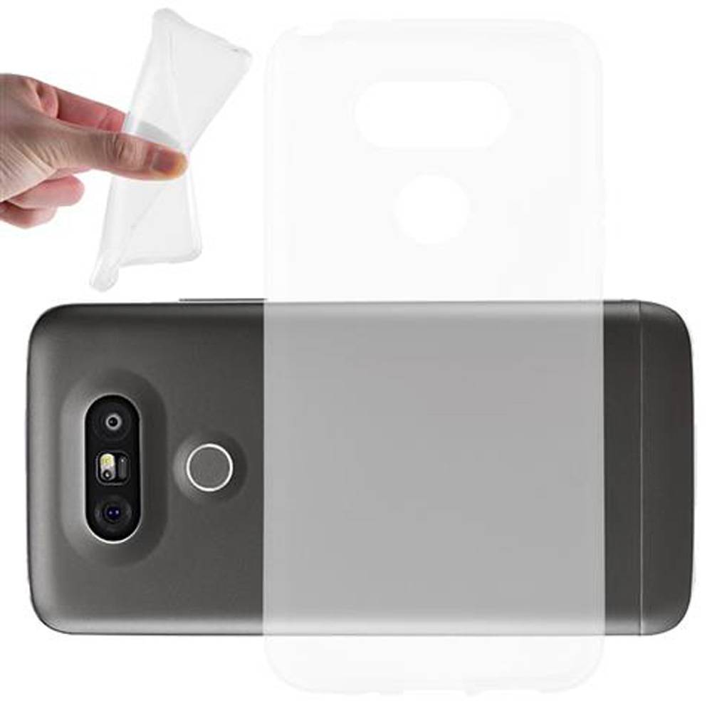 Cadorabo Hülle für LG G5 Schutz Hülle in Transparent Schutzhülle TPU Silikon Cover Etui Case